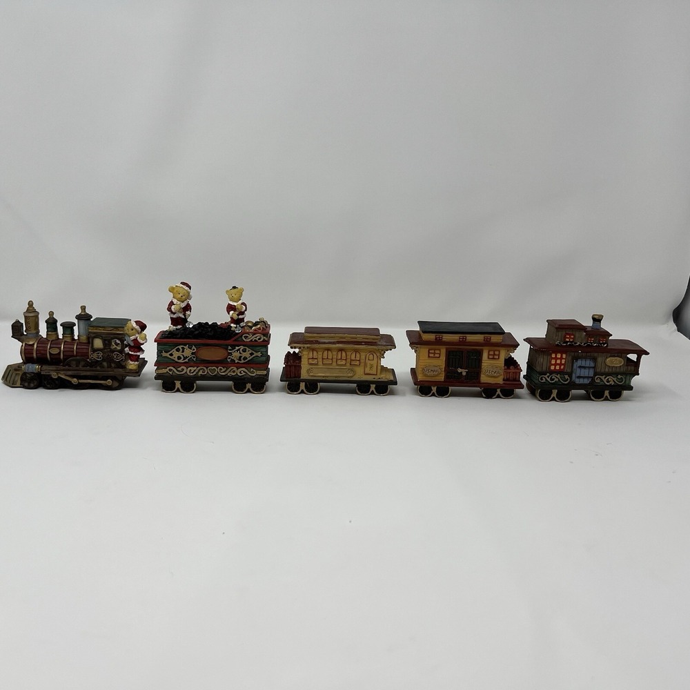 Holiday Collection Christmas Bears Train Set